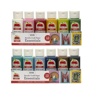 Plaid • apple barrel essentials acrylic verf value set 12 pack