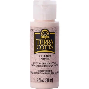 Folkart • terra cotta textured acrylic paint 59ml mesa pink